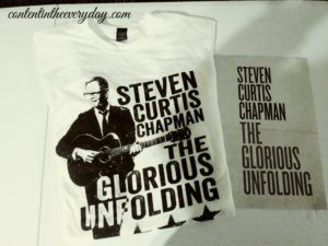 Steven Curtis Chapman The Glorious Unfolding Shirt and Poster
